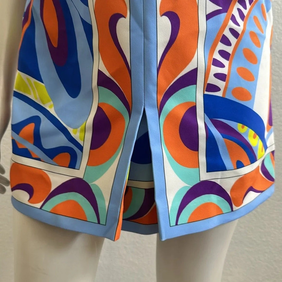 NWOT Zara Womens  Printed Colorful Groovy Funky Mini Sleeveless Dress - Picture 7 of 9